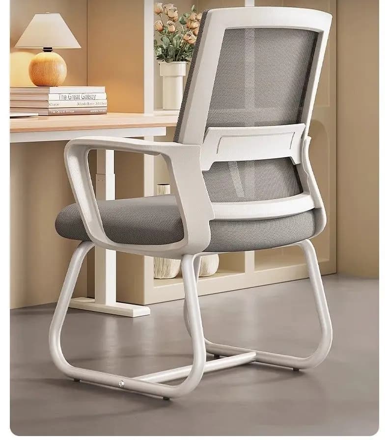 ！@Factory Direct Comfortable Black High Back Mesh Office Chair Computer Gaming Chair Without Wheels Cheap Price