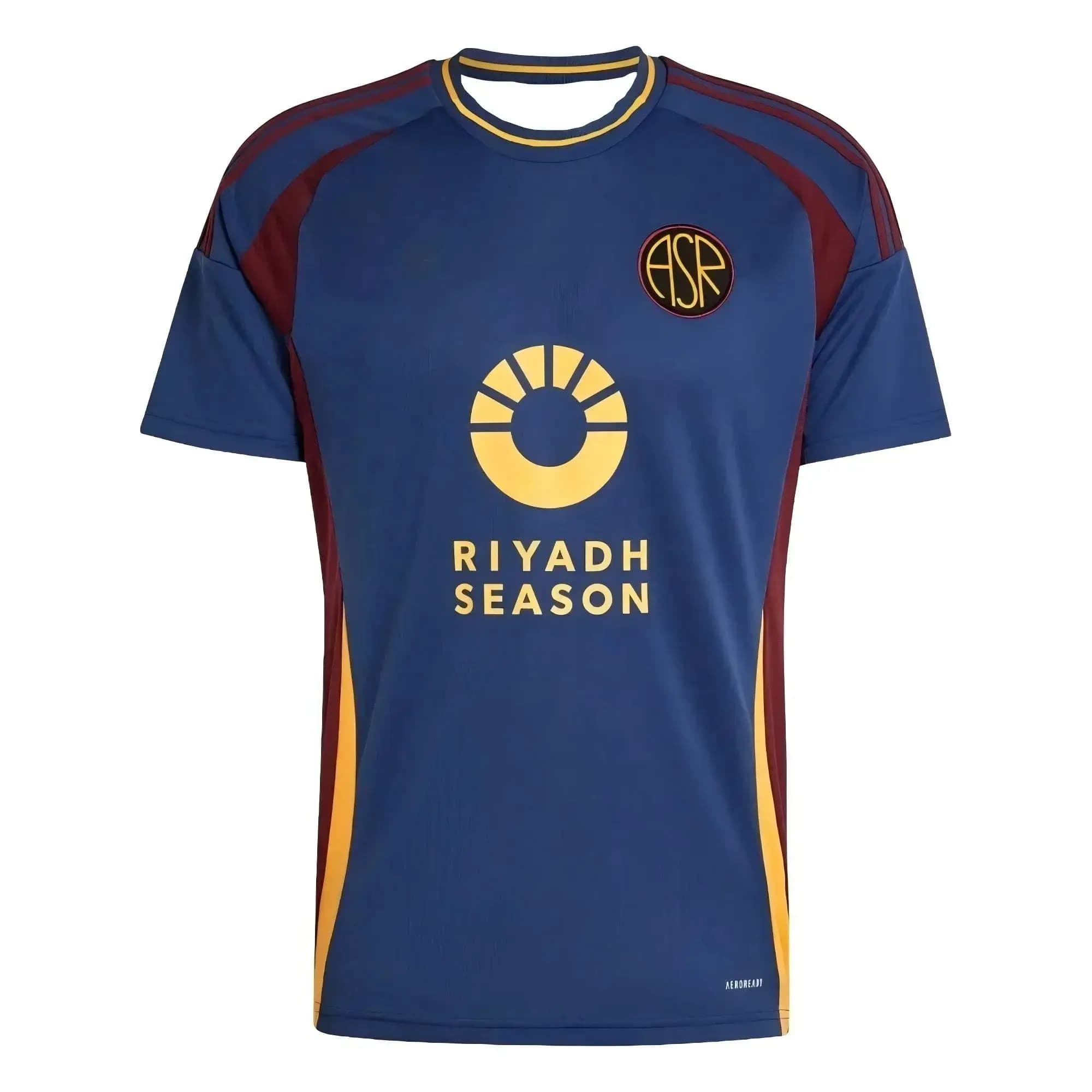 Maglia da Calcio Speciale Stagione 2026 AS Roma Riyadh, T-shirt Estiva Traspirante ad Asciugatura Rapida, Top per Partite e Uso Quotidiano, Magliette per Famiglia e Bambini