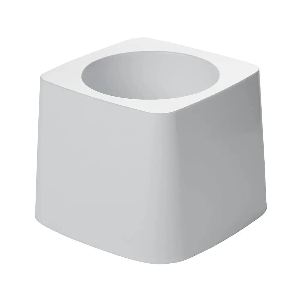 Porta Scopino per WC in Plastica Bianca Compatibile con Set di Spazzole per WC Rubbermaid, Confezione da 24