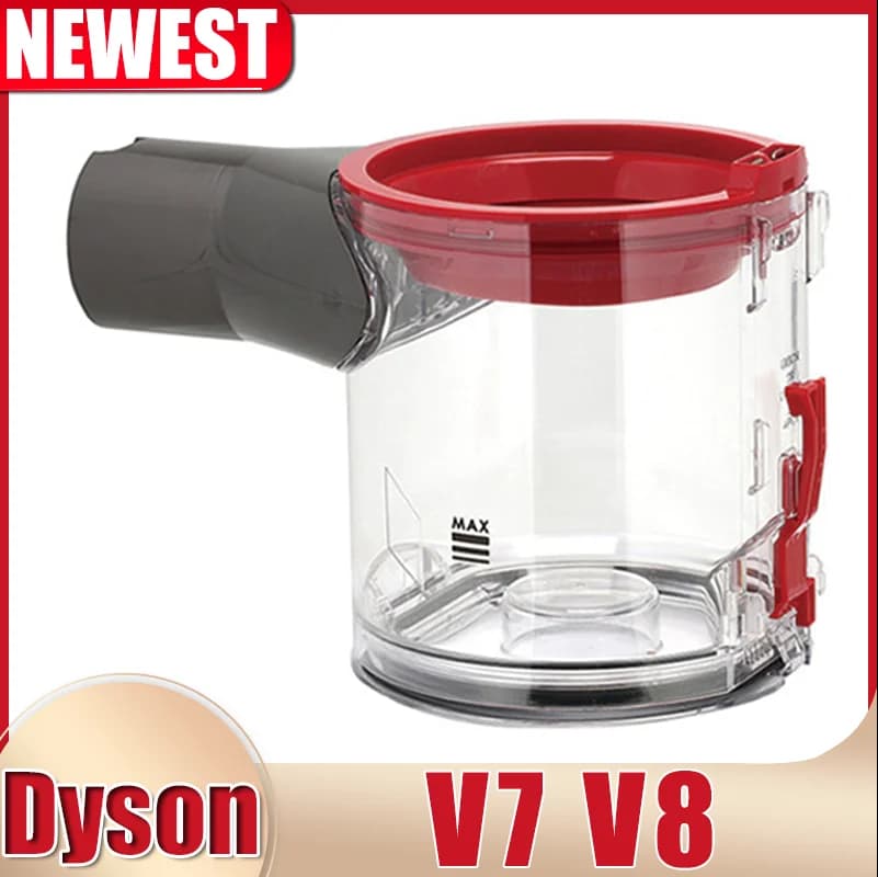 Secchio della polvere per Dyson V7 V8 aspirapolvere coperchio della guarnizione della tazza della polvere cartuccia della scatola della spazzatura