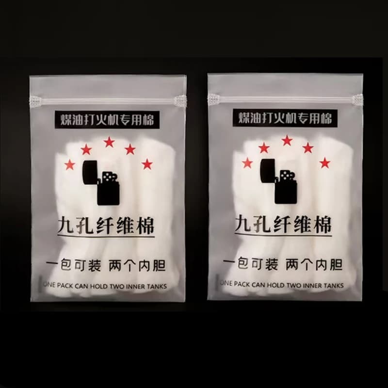 2Pack Nove Fori In Fibra di Cotone Per Zippo Zorro Kerosene Accendino Alto Tasso di Conservazione Dell'olio Prevenire Volatilizzare Interno del Cotone Sostituire Parte