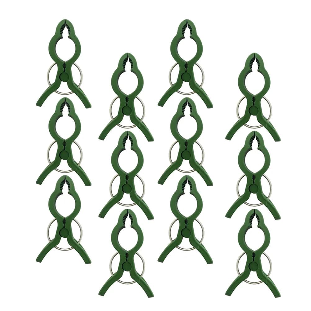25Pcs Plant Fixing Clips Heavy-Duty Plastic Iron Garden Plants Clips for Orchids Potted Plants Gardening Art Plant Stalk Holders