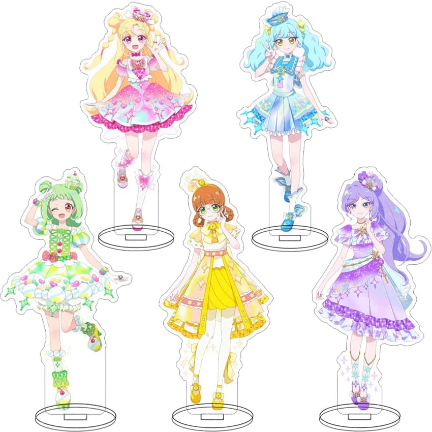 16CM Anime Figure Onegai AiPri Season Inori Konomi‌ Aoi Yumemiya‌ Gumi Tomosaka Yuuki Olivia Cos Acrylic Stand Ornaments Gifts