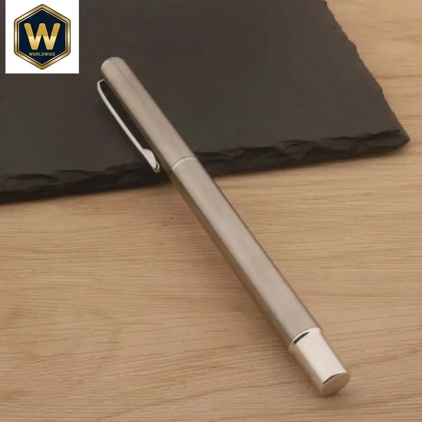 1.0mm Stainless Steel Brown Polished Tip Long Knife Research Pen - Calligraphy Practice, School Supplies, Gift Stationery