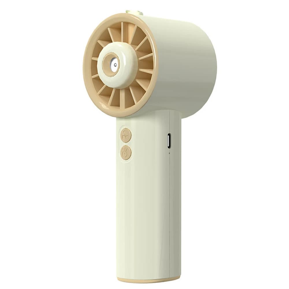 Ventilatore Portatile con Nebulizzatore, Potente Flusso d'Aria e Funzione Umidificante, Ideale per Attività Estive o Comfort Interno