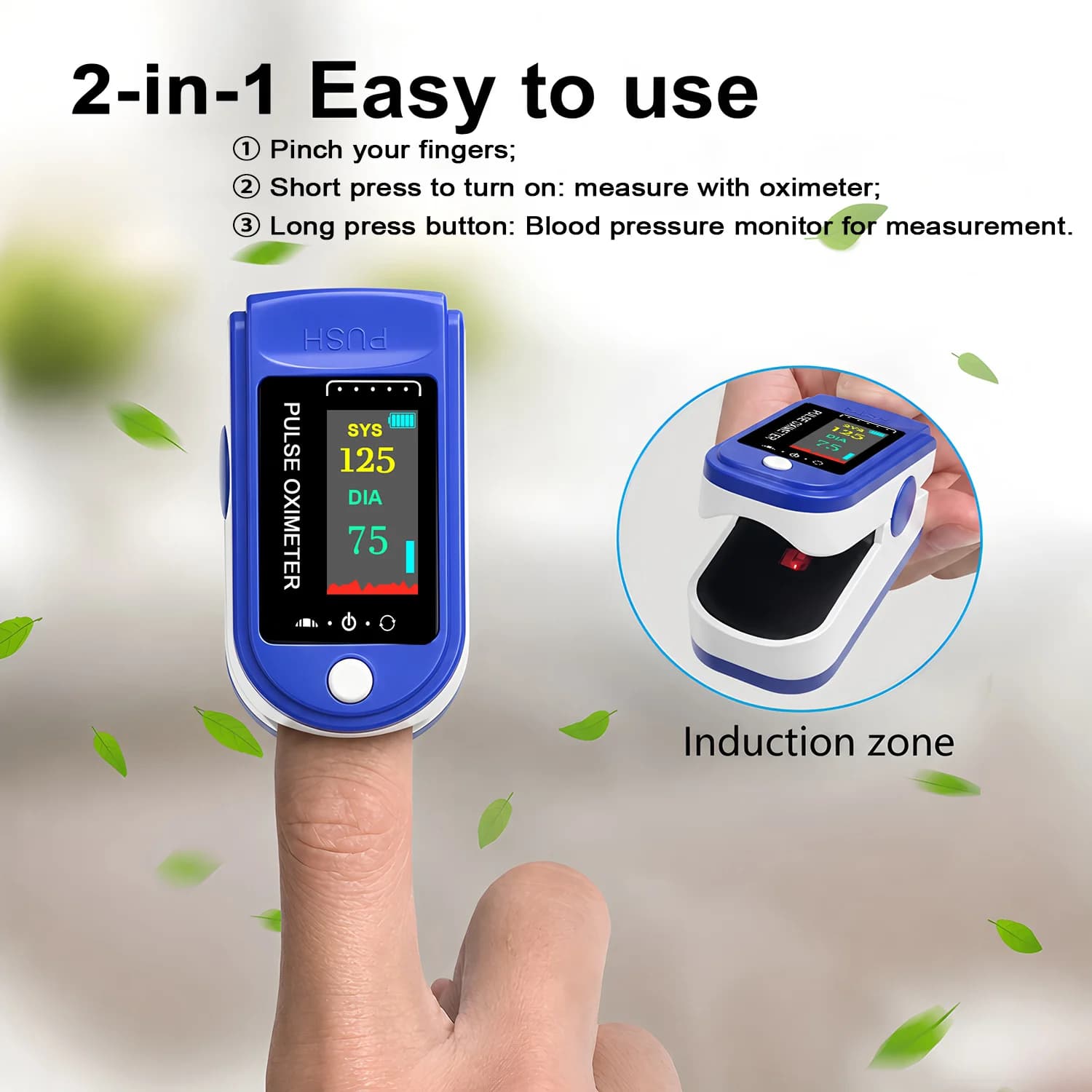 Medical Finger Pulse Oximeter Digital Oxygen Saturation Oximetro Heart Rate Health Care Blood Pressure Adult Child