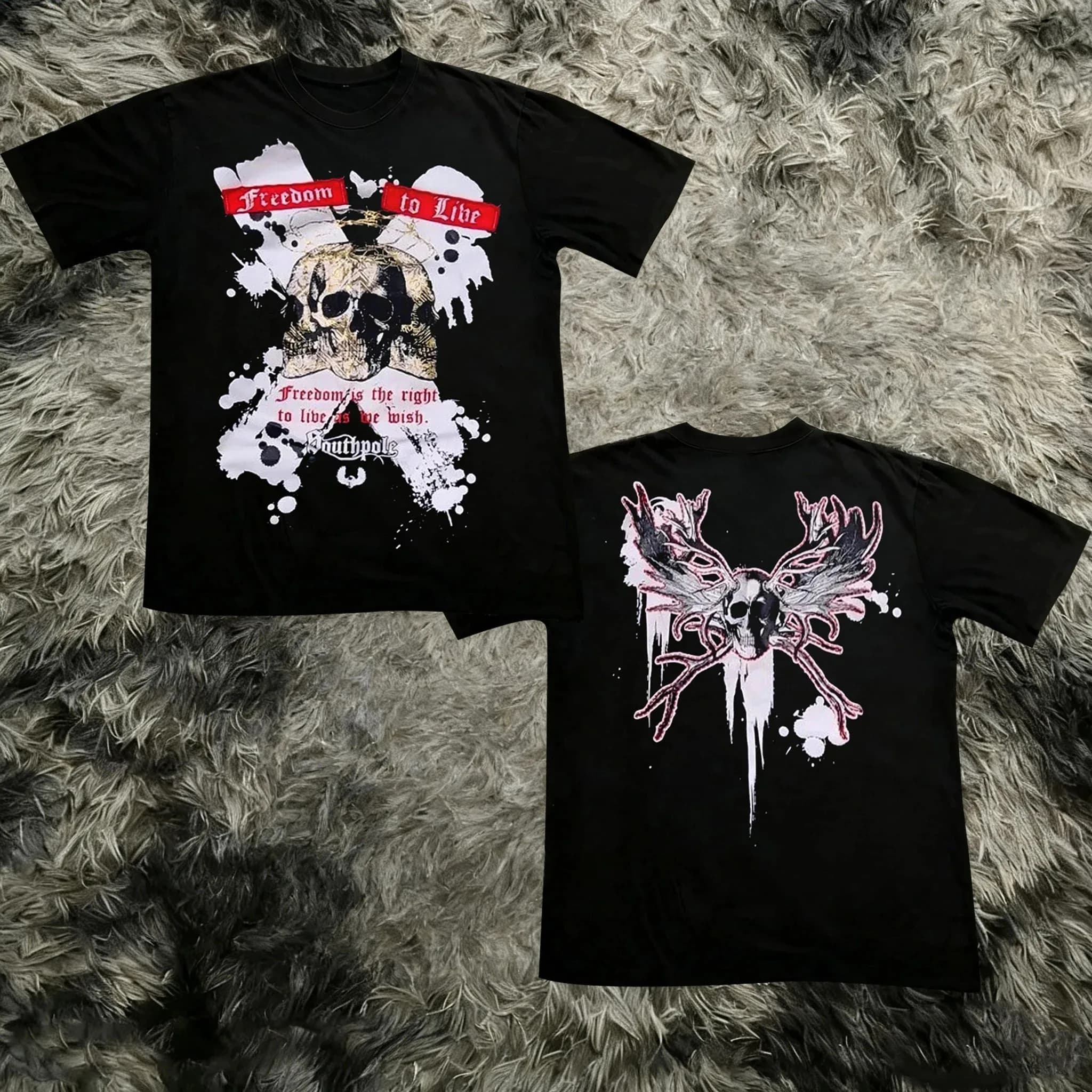 T-shirt Classica Estiva 2026 Stile Gotico Y2K con Stampa Oversize, Maglietta Gotica Girocollo in Cotone Nuova Collezione Uomo Donna