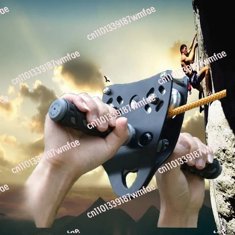 Puleggia a Doppio Cavo per Zipline Aerea, Maniglia per Sollevamento Cavi
