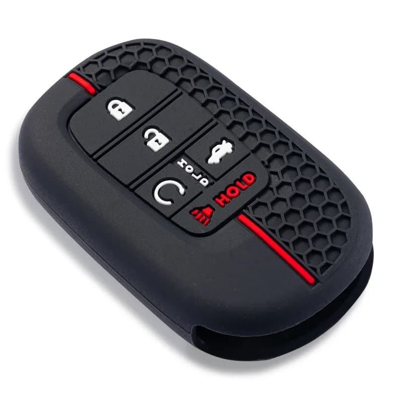 Portachiavi Per Honda Civic Accord Passport Pilot CRV 2021 2022 2023 Silicone 5 Pulsante Auto Catena Caso Della Copertura Del Supporto Della Protezione Borsette