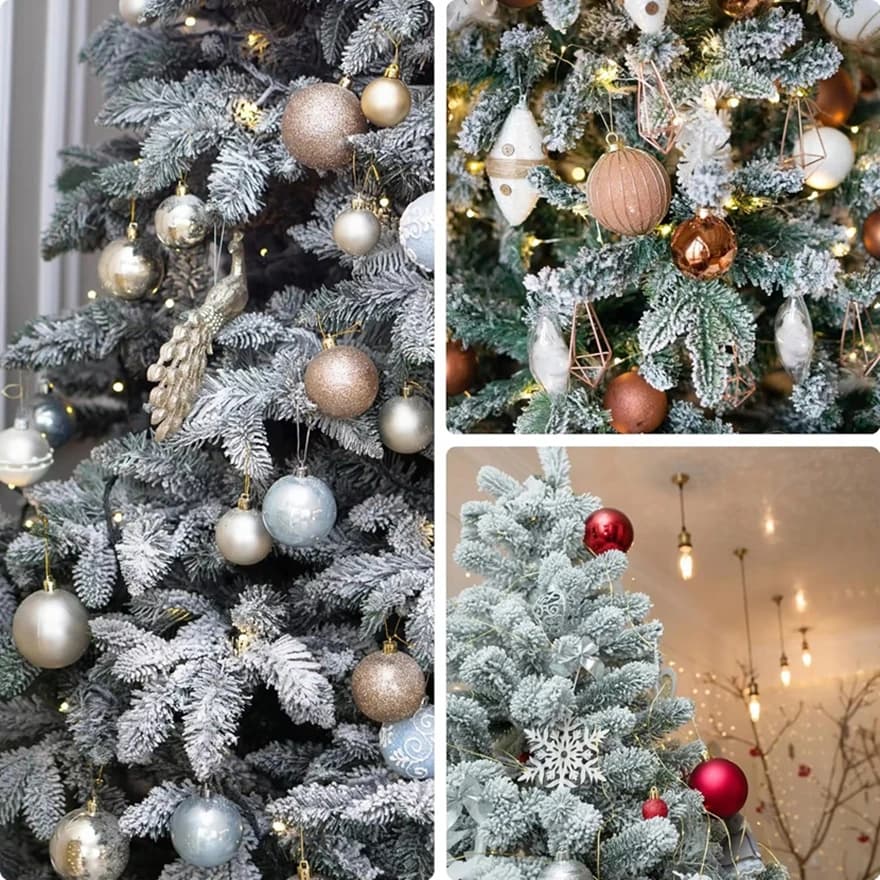 10/20 Pcs Artificial Pine Needle Plant Christmas Tree Home Table Decorations Arrangemrnt Outdoor Garden Wedding Bridal DIY Gifts