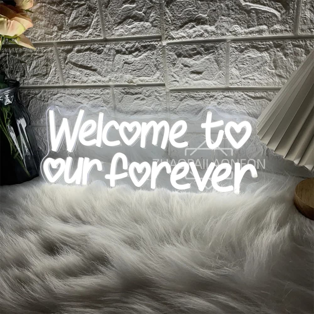 Salviamo al nostro matrimonio Insegna al neon a LED Matrimonio Camera da letto Decorazione per feste Luci al neon USB Insegne per decorazioni da parete per la casa
