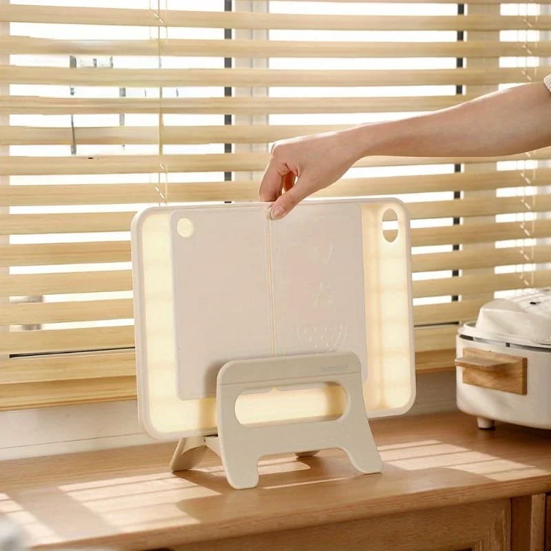 Multi-functional Shelf Household Cutting Board Rack Chopping Board Rack Case Kitchen Countertop Put Pot Lid Organizer