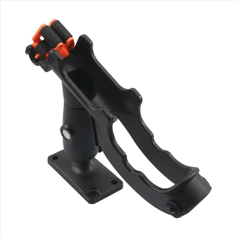NUOVO-Supporto per canna da pesca con base rettangolare, telaio girevole regolabile per accessori per kayak, barca