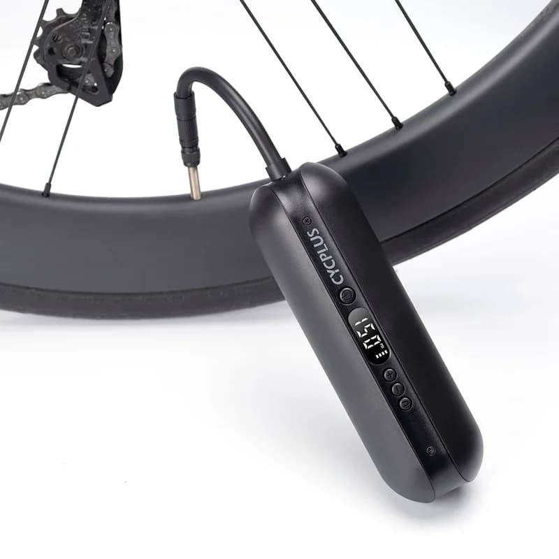 Pompa da bicicletta CYCPLUS A2 150 PSI con manometro Accessori per biciclette per gonfiatore d'aria per auto e bici
