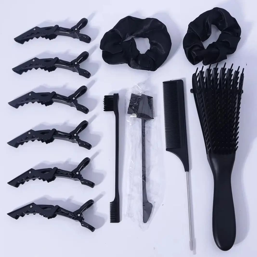 12pieces/set of hair styling tool set, combing, spray, massage and styling, hair styling tools,Special for real hair wigs