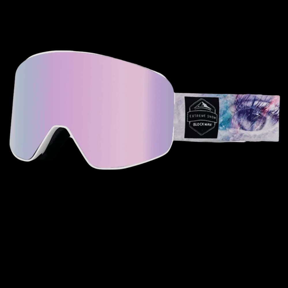 Occhiali da Sci con Protezione UV400, Antiappannamento, Rivestimento Completo, Lenti Cilindriche a Doppio Strato per Snowboard