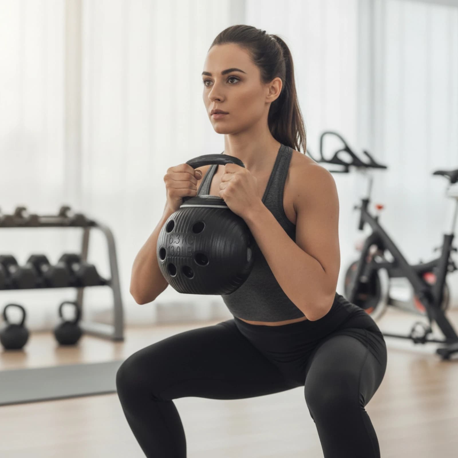 Multi-Handhold Kettlebell Hollow Kettlebell with Grip Openings Training Weight Comfortable Eco-Friendly for Fitness Enthusiasts