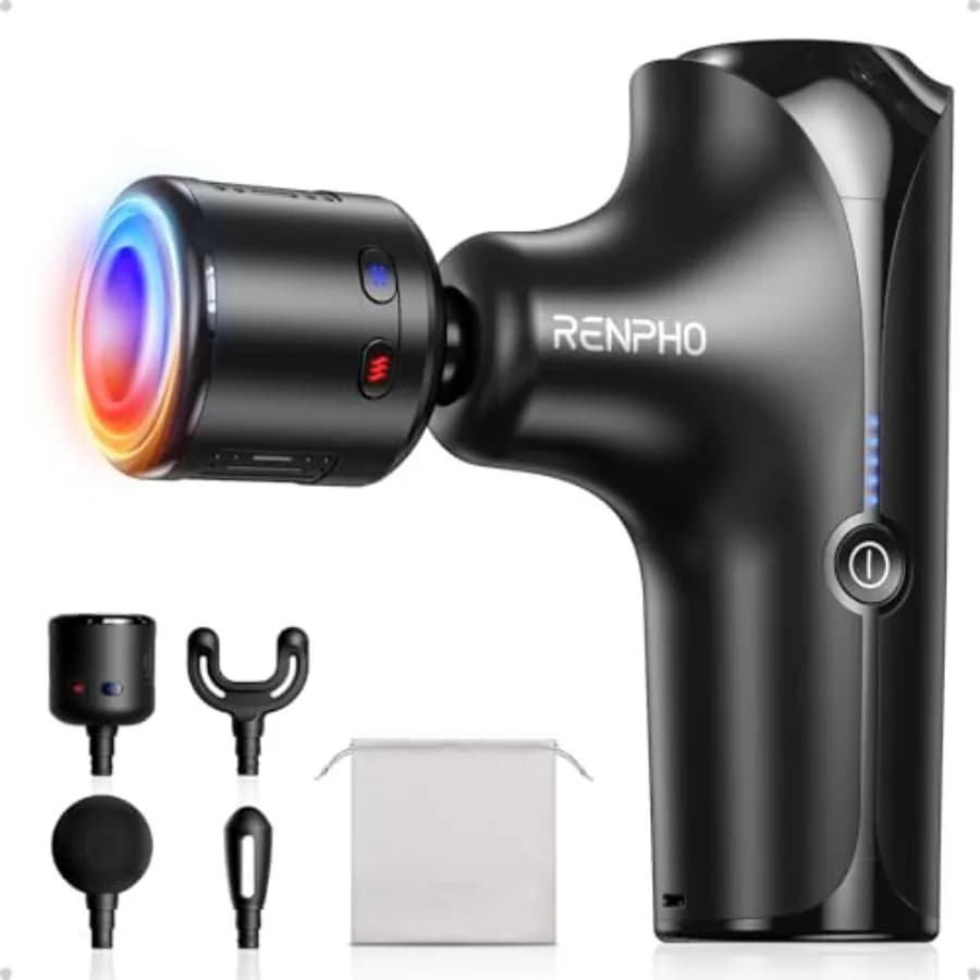 Mini Massage Gun Thermacool with Heat and Cold, Professional Percussion Massage Pocket, Suitable for FSA and HSA, Portable for Deep Massage