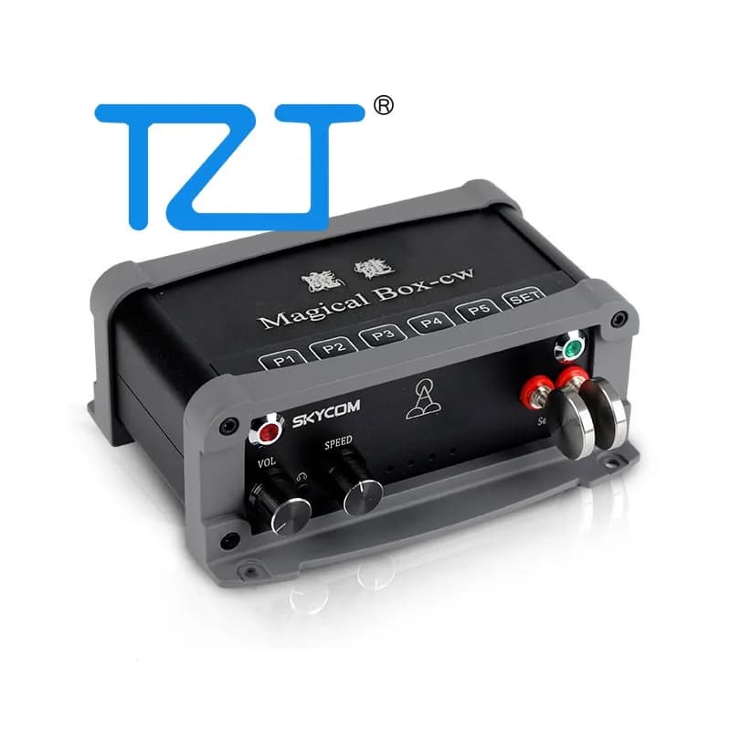 TZT SKYCOM Magical Box-cw CW Touch Automatic Key Radio Long Ray Side Tone USB Hub Input/Output Support Online Sendin Automatic