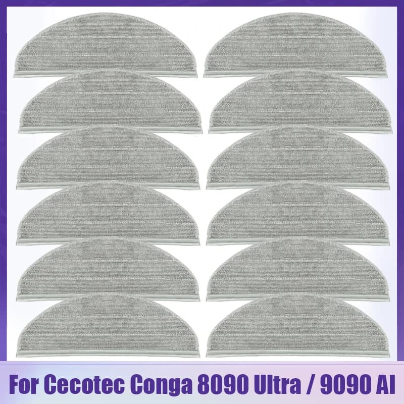 Per Cecotec Conga 8090 Ultra / 9090 AI Robot Aspirapolvere Accessori Mop Stracci di Stoffa Lavabile Mop Pad Parti di Ricambio