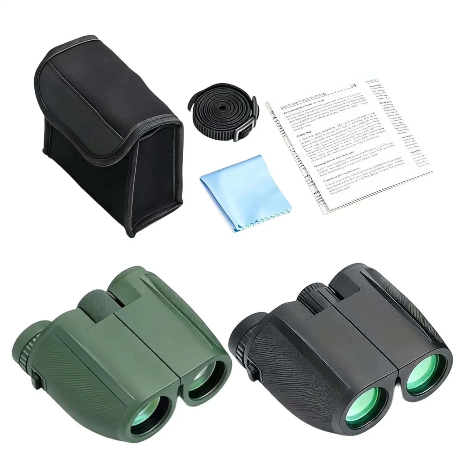 Binocolo impermeabile 10x25 con messa a fuoco facilitata, ideale per marinai, escursionisti, viaggiatori, appassionati di sport e campeggiatori