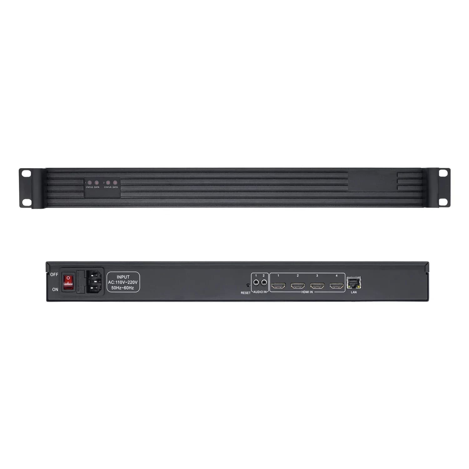2026 4 canali SRT RTMP RTSP NVR Vmix Youtube Facebook IPTV H.265 H.264 HDMI DVI Scheda di acquisizione video Encoder 1U Rack