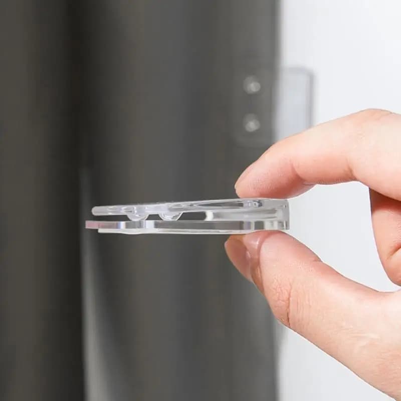 581D 10 pz Clip per Tenda da Doccia Trasparenti Clip per Tenda da Doccia Autoadesive Nessun Attrezzo Richiesto, Impedisce Lo da