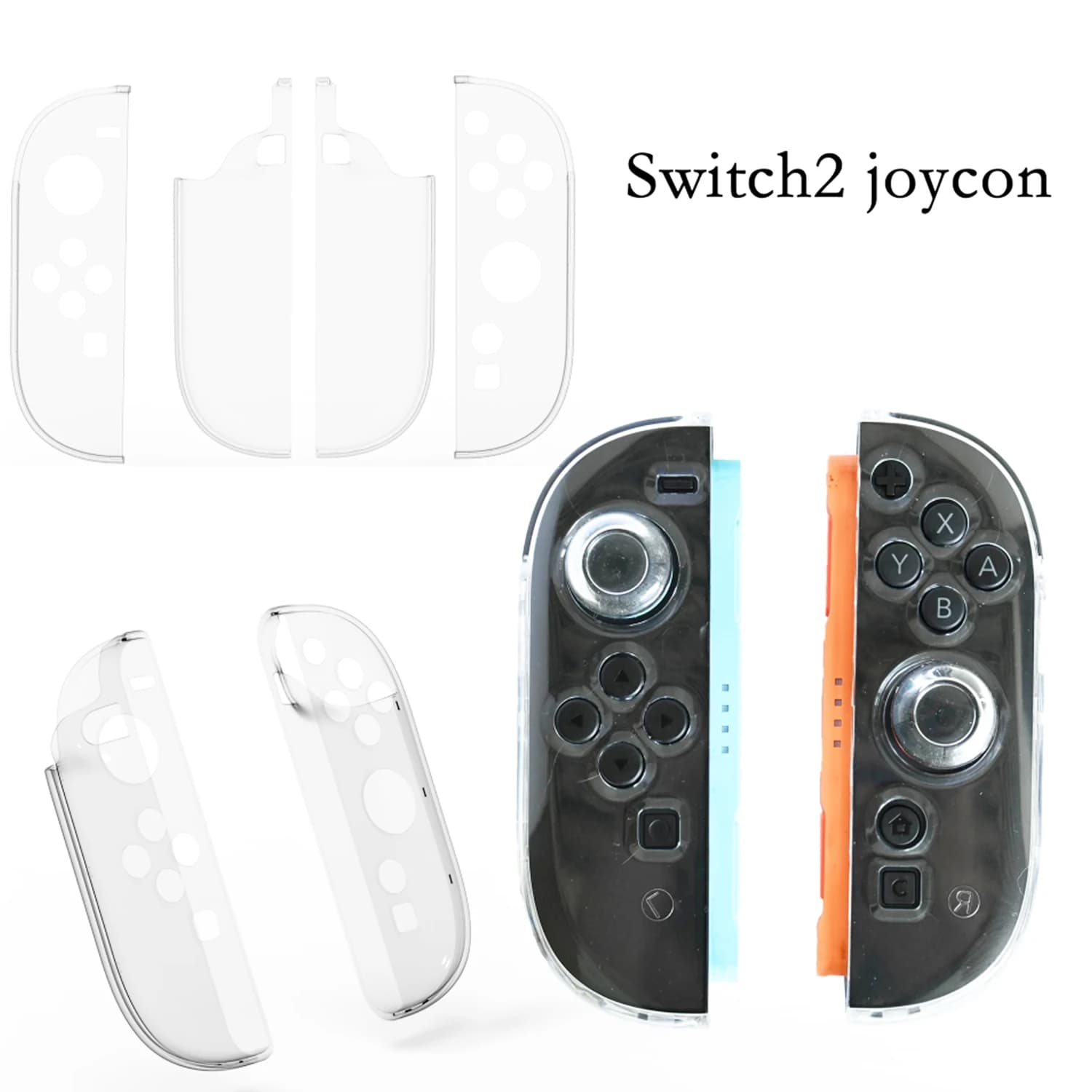 Custodia protettiva per controller Switch2 NS2 completamente chiude su controller sinistro e destro con un guscio PC SWITCH2 sinistro e destro