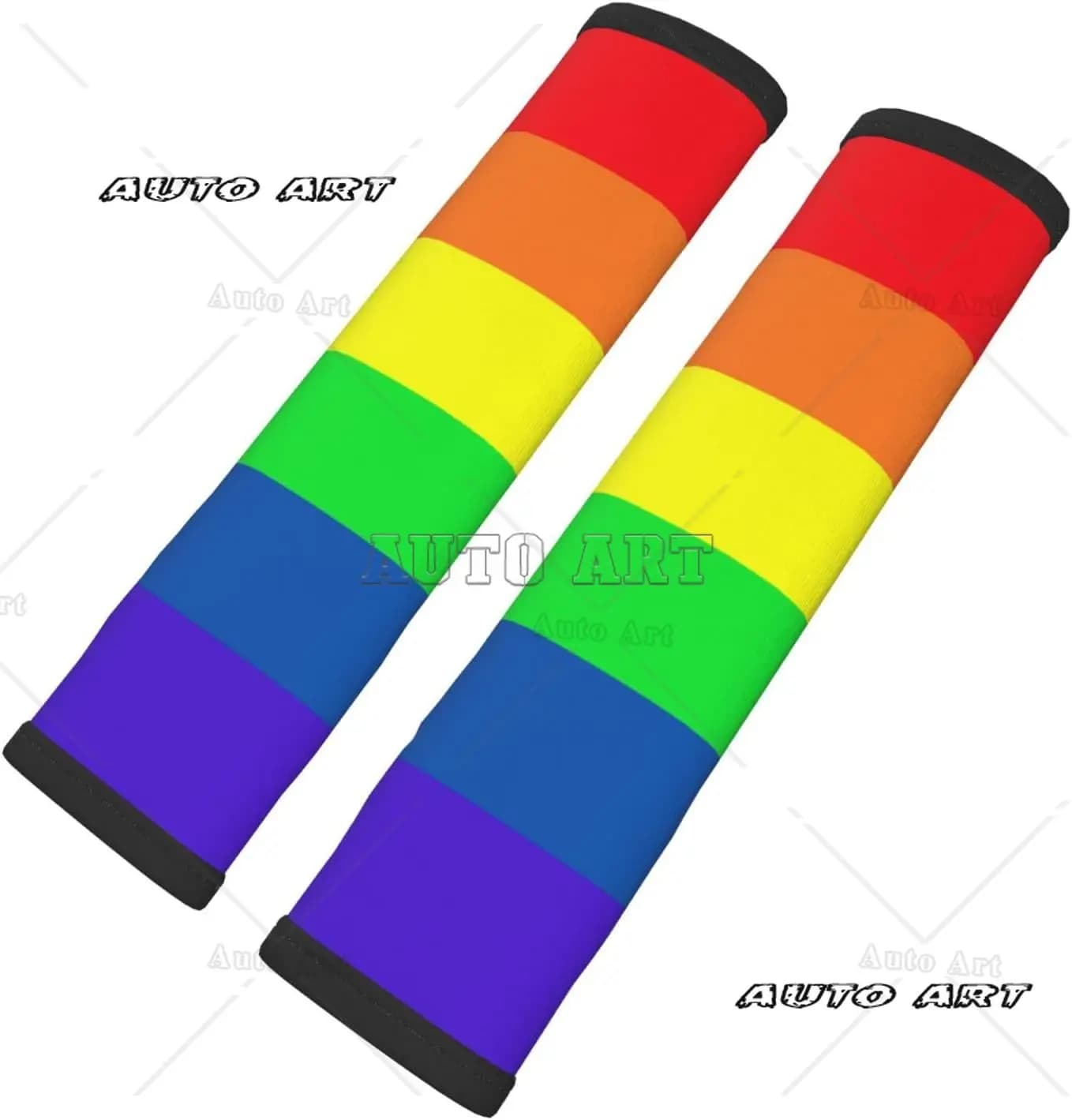 Gay Pride LGBT Rainbow Flag Covers Safety Belt for Car Pack 2 Belt Strap Safety Belt Universal Protection Comfort for Car Bag