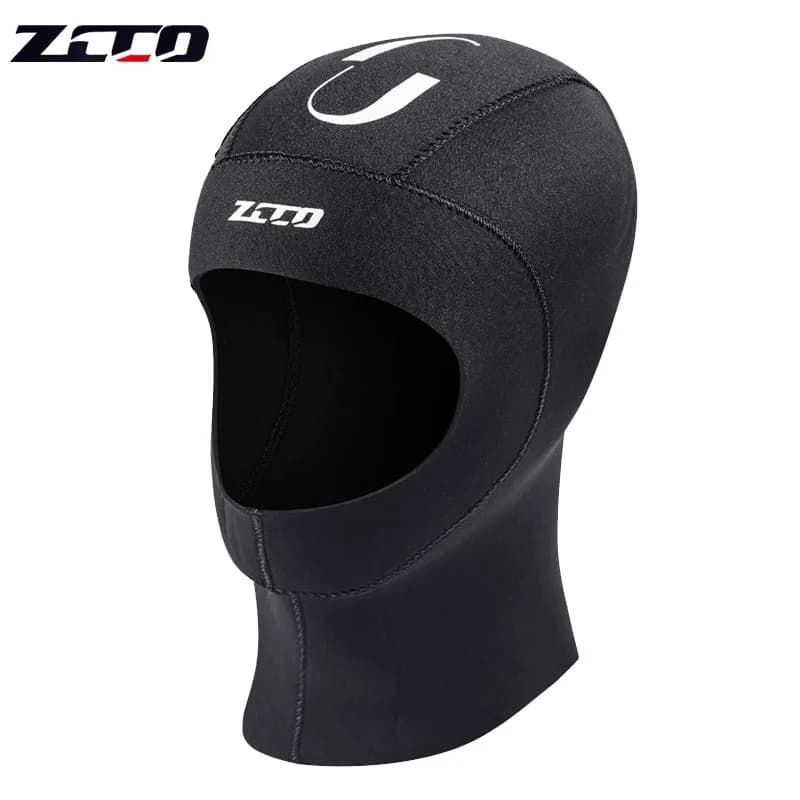 Cuffia da nuoto in neoprene da 5mm/3mm Cappuccio da sub Cuffia da sub per cappello da snorkeling Kitesurf Windsurf Cappello da surf Pesca subacquea Attrezzatura subacquea