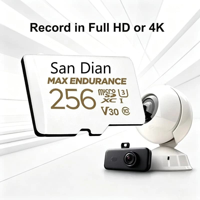 Scheda di memoria micro TF SD ad alta resistenza V30 U3 C10 128GB 256GB professionale per dash cam o monitoraggio domestico - Offerta imperdibile