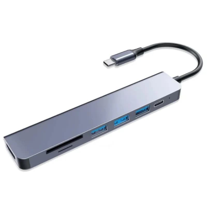 7-in-1 Expansion Dock Multi-Function Converter for Mobile Phones Tablets Gaming Handhelds Type-C Universal Adapter Dock