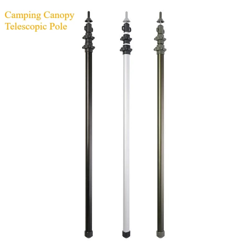 Aluminum Alloy Telescoping Pole, Press Expand Tent Support Rod for Outdoor Camping Canopy