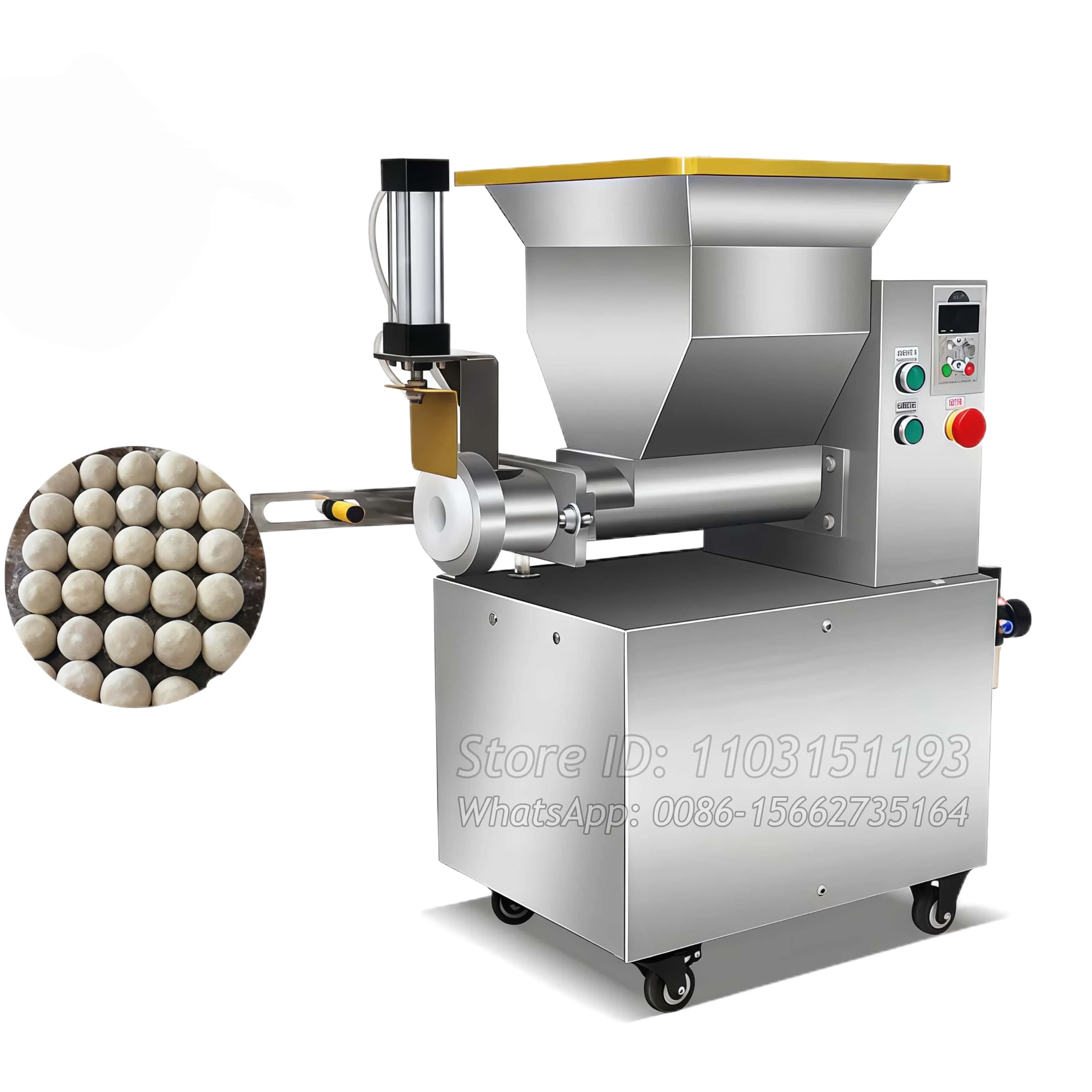 Highly Efficiency Pneumatic Pizza Dough Divider Rounder Cookie Dough Dividing Machine Dough Pressing And Cutting Machine