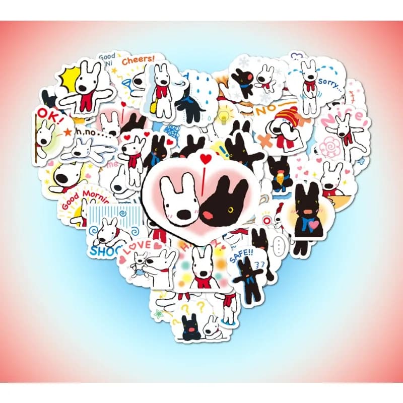 40 pieces stickers style Gaspard and Lisa Ins for laptop guitar suitcase motorcycle graffiti waterproof decal decals for children's toys