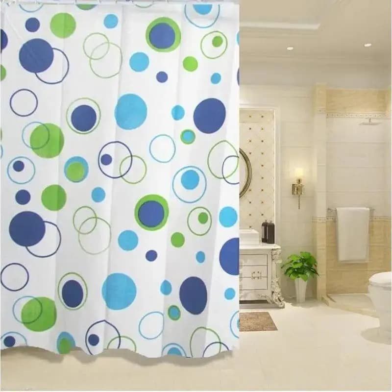 Tenda da doccia impermeabile per tenda da bagno 180*200cm con 12 ganci per tende e anelli Set di tende da doccia