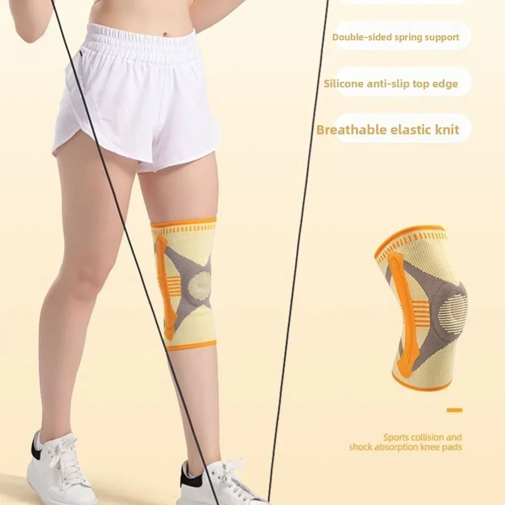Ginocchiera Sportiva Antiurto Traspirante Elastica, Protezione per Articolazioni, Supporto Ammortizzante per Ginocchio