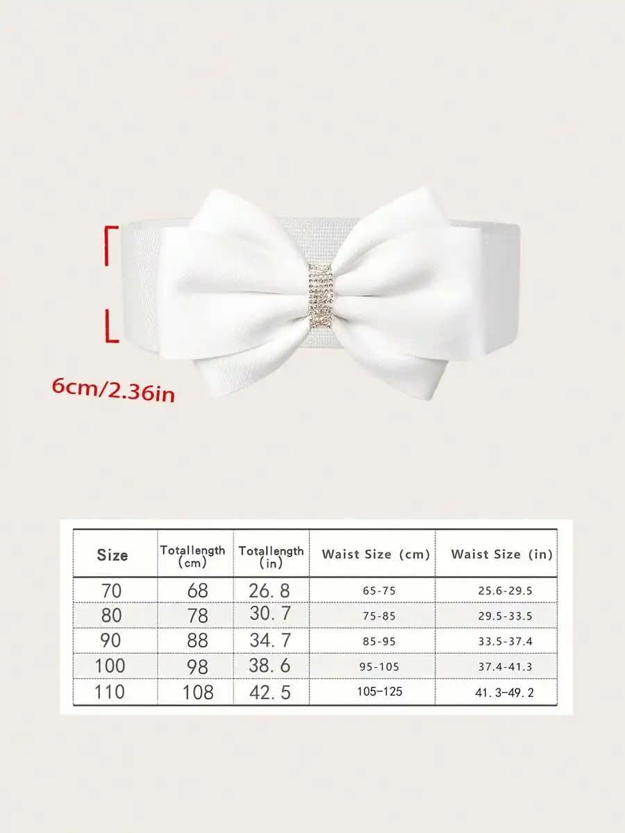 Women Plus Size Bow Waist Belt Casual Fashion Accessory For Dress Summer Autumn