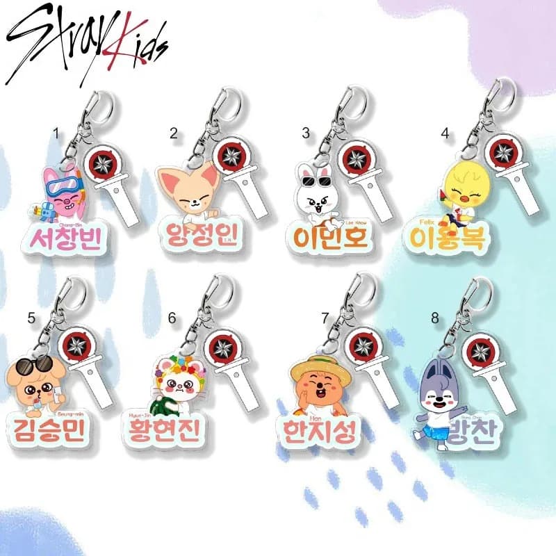 2026 NUOVO KPOP Stray Kids pop-up shop portachiavi in acrilico DO IT KARMA Felix Bang Chan Felix DIY STAY ciondolo per zaino SKZOO DOMINATE
