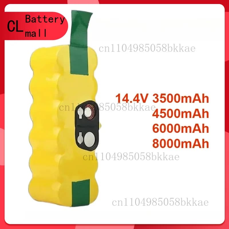 14.4V 6800mAh per IRobot Roomba 500 600 700 800 900 Serie 14.4V 620 650 770 780 580 Batterie Robot Aspirapolvere Batteria