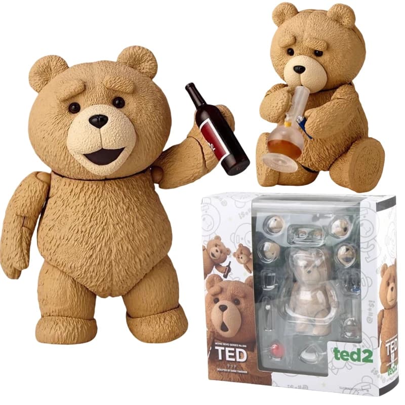 INCREDIBILE YAMAGUCHI Ted 2 Figura Bjd Ted Ted Teddy Bear Action Figure Revoltech No.006 Teddy Brick Figure Gk Modello di film Doll Toy Gift
