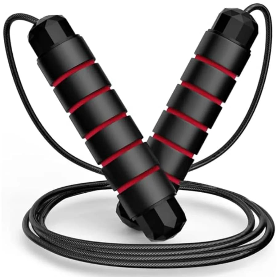 Adjustable Jumping Wheel for Fitness with Ball Bearings, Hoseless Jumping Wheel for Women and Men, Steel Cable Resistant