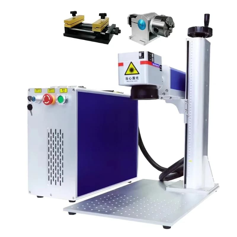 Split Portable Fiber Laser Engraving Machine Low Maintenance Metal Laser Marking Machine For Metal Toy Accessories