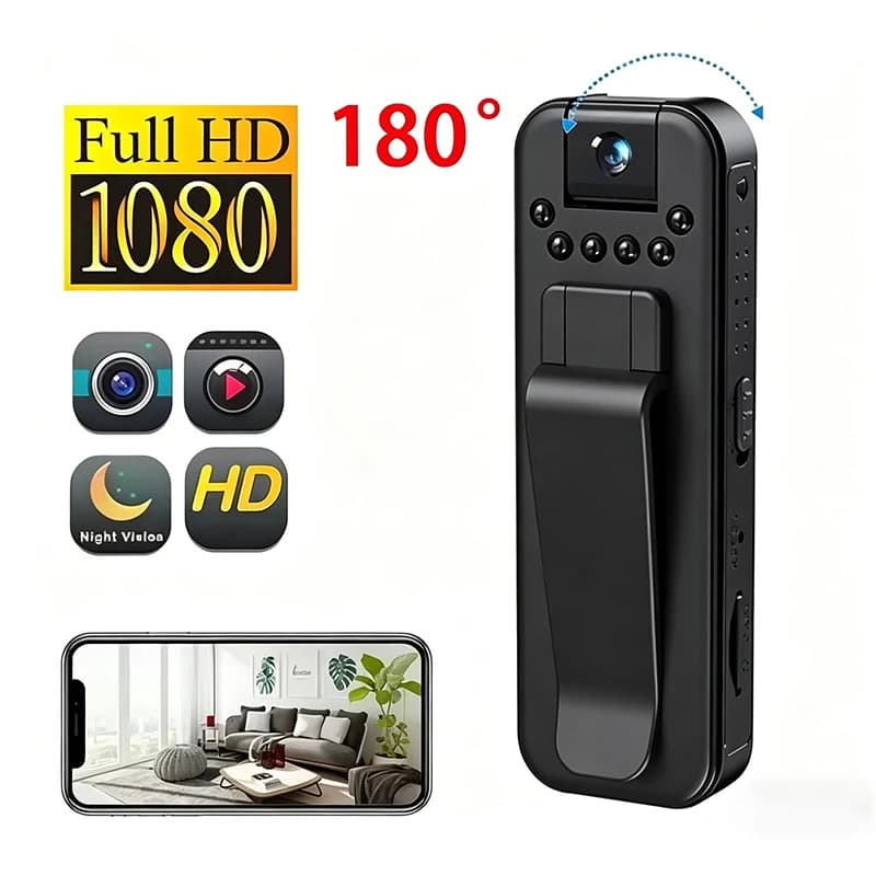 1080P HD Mini Camera Portable Small Digital Video Recorder Surveillance Camcorder Night Vision Video Police BodyCam Infrared