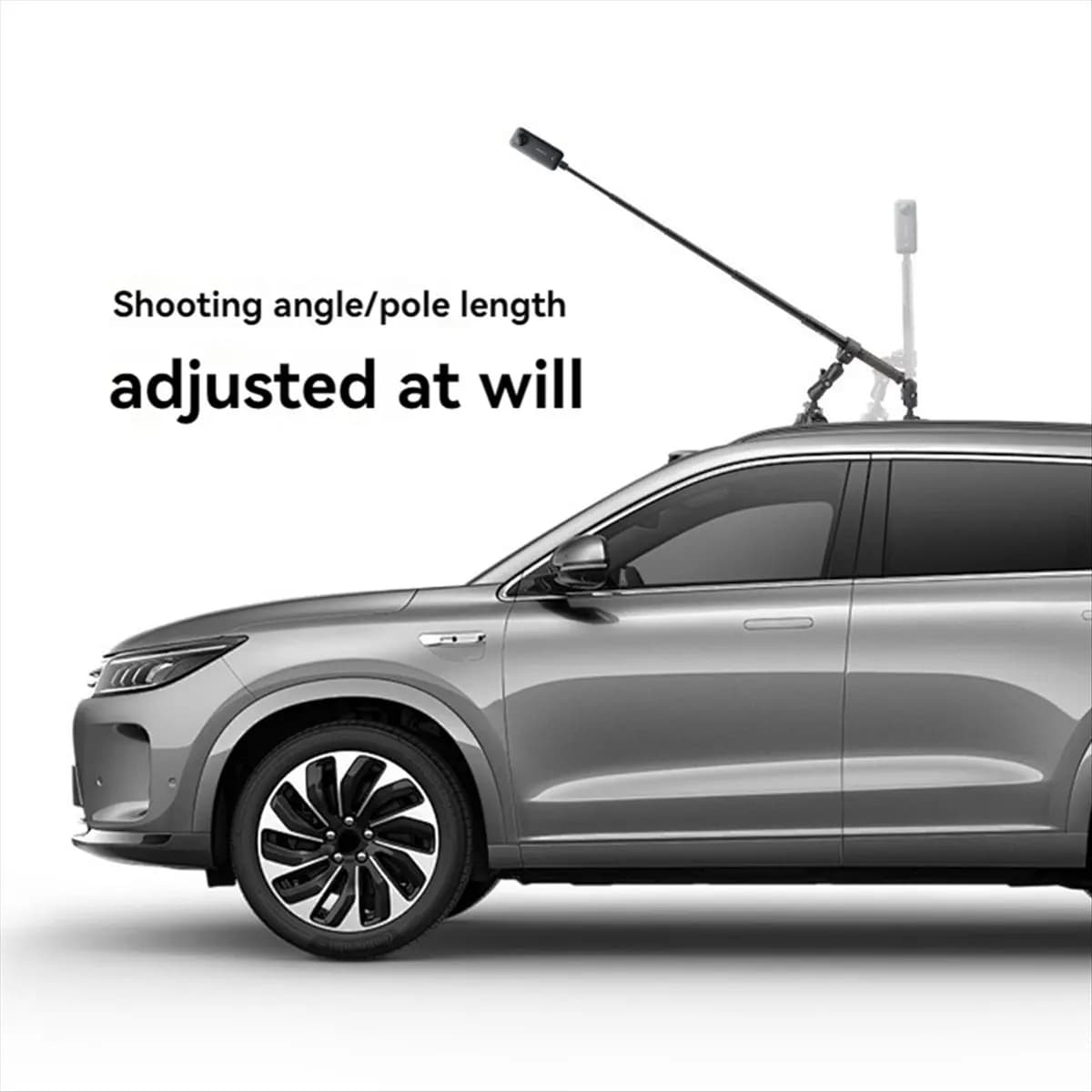 Nuovo Kit di Montaggio a Ventosa per Auto con Adattatore a Testa Sferica per Selfie Stick per Accessori Fotocamera Action X4 X3