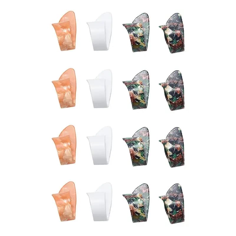 ABME Set di 16 Plettri per Dita in Celluloide, Mediatori per Chitarra Acustica ed Elettrica, Spessore Standard