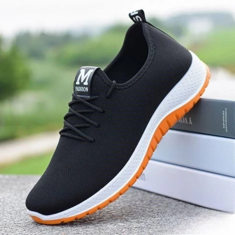 Men's Spring Summer Anti-slip Wear-resistant Cotton Cloth Shoes Driving Sports Shoes Thick Bottom Casual Slip-resistant Shoes