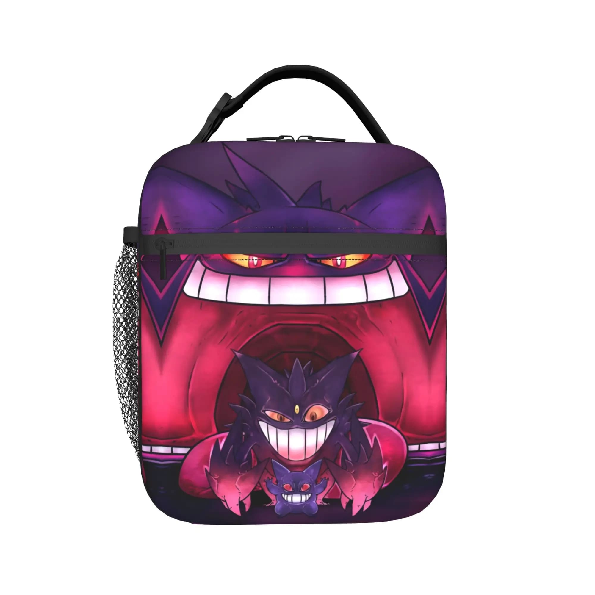 Custom G-Gengars Resuable Lunch Boxes for Women Multifunction Cartoon Thermal Cooler Food Insulated Lunch Bag School Student