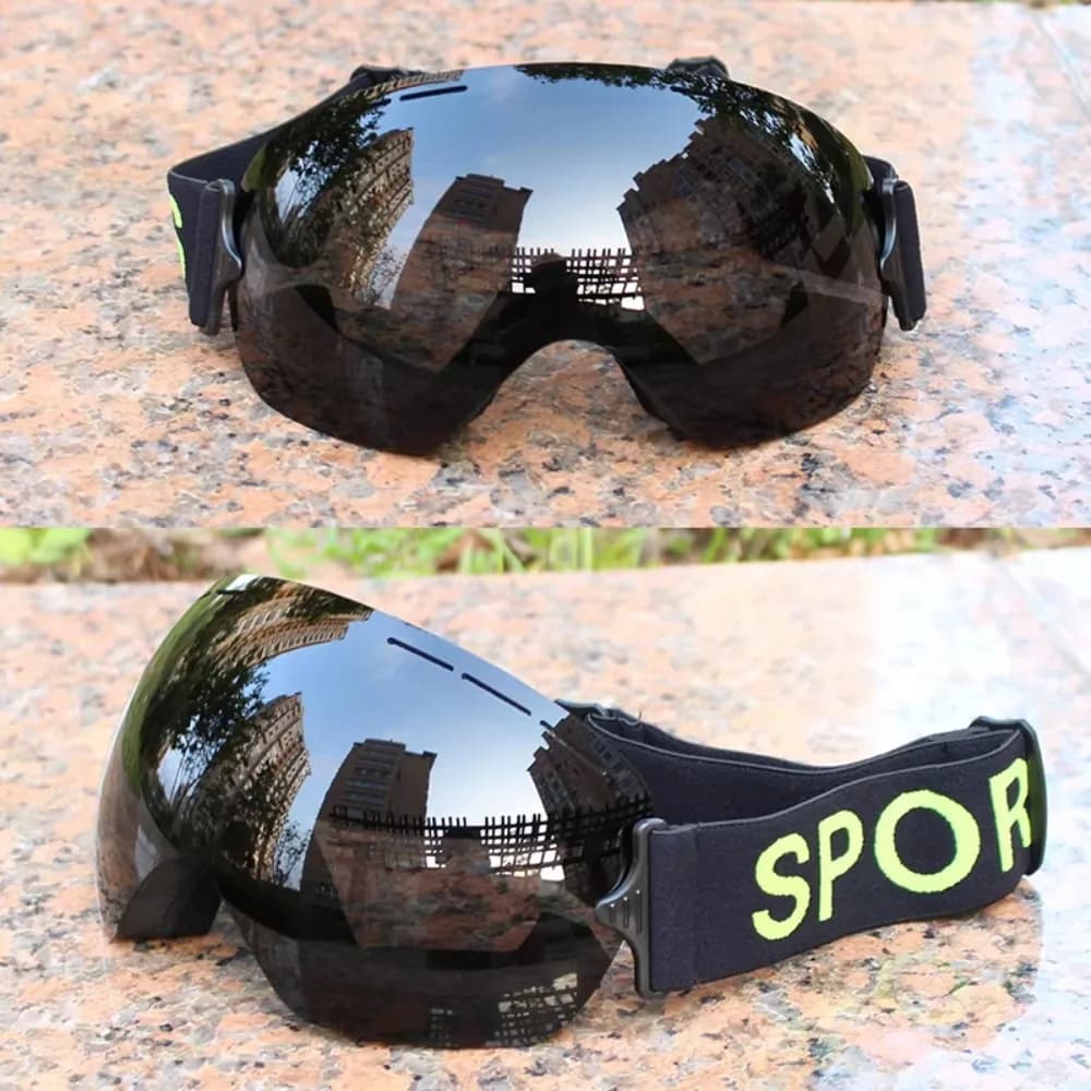Large Frame Ski Goggles Lightweight Windproof Snowboard Skiing Glasses Professional UV400 Snow Eyewear Outdoor Sports