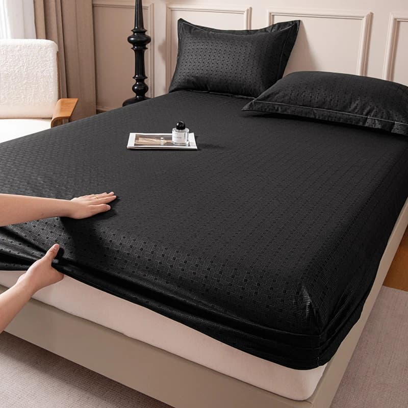 Bed Sheets with Anti-slip Elastic, Adjustable Double Bed Cover/King Size, 90/120/140x200/150/160/180/200cm